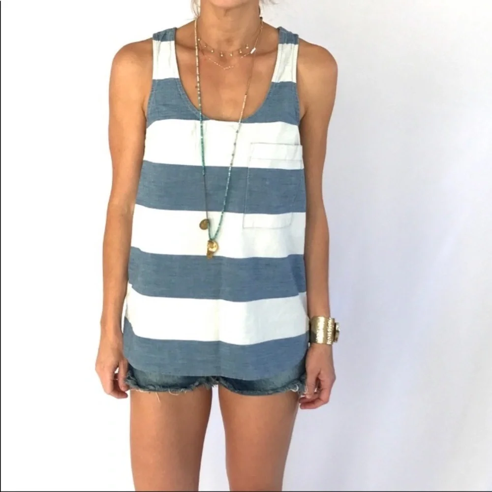 Gap 1969 Chambray Stripped top